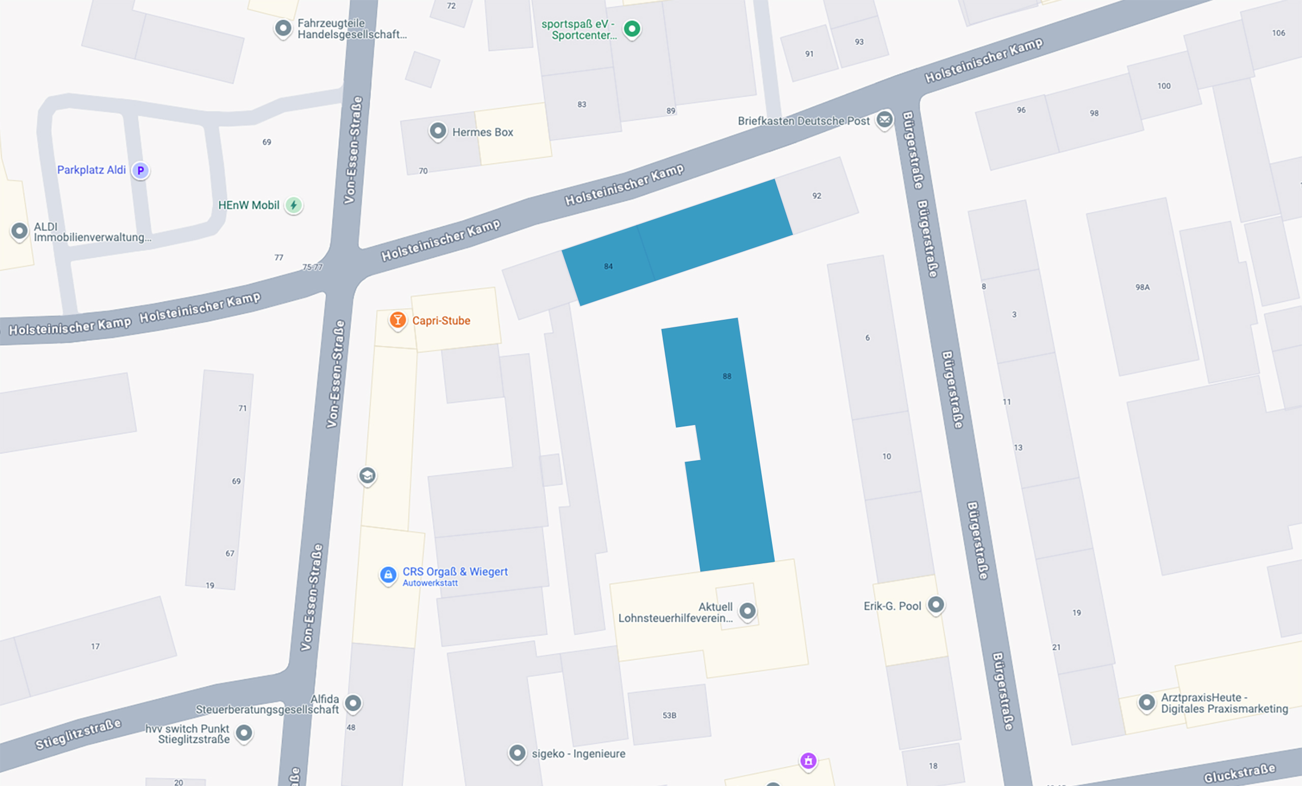 Übersichts-/Straßenkarte